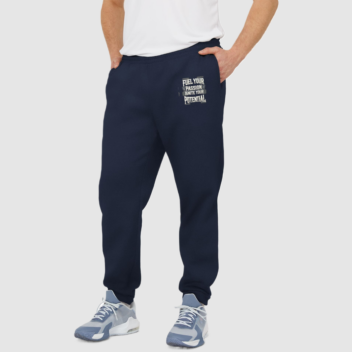 Men’s Adidas x Fitness Fuel Fleece Joggers "Ignite Your Potential"