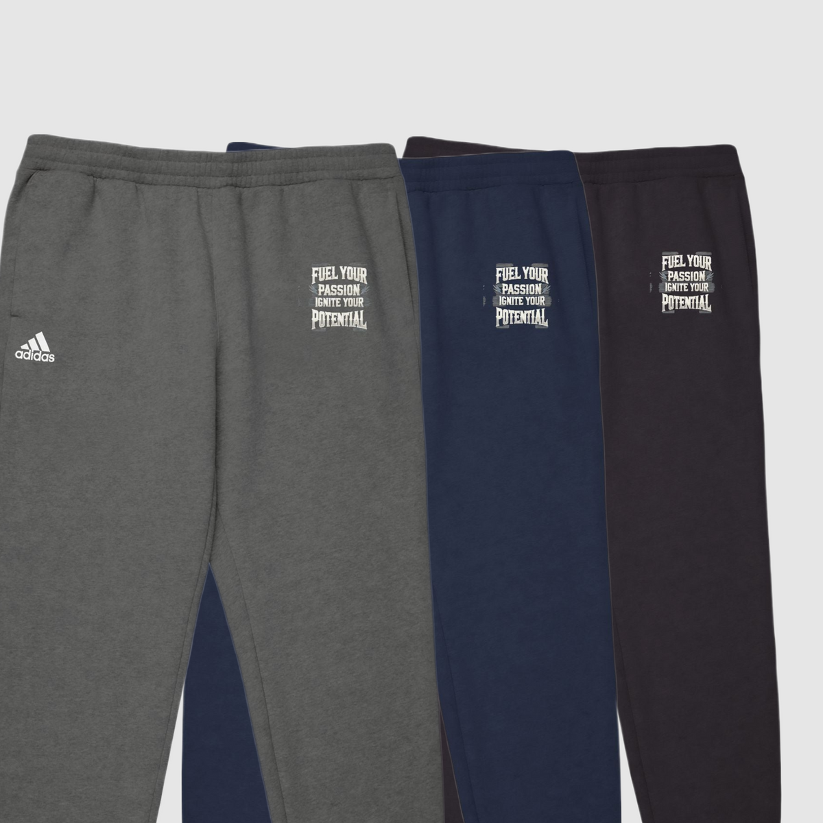 Men’s Adidas x Fitness Fuel Fleece Joggers "Ignite Your Potential"