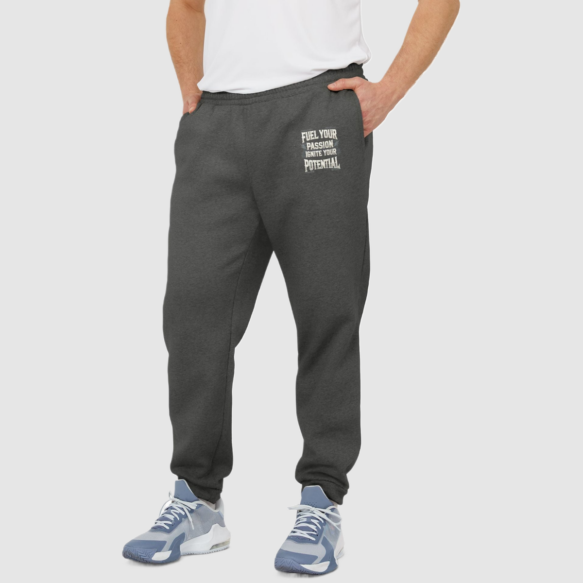 Men’s Adidas x Fitness Fuel Fleece Joggers "Ignite Your Potential"